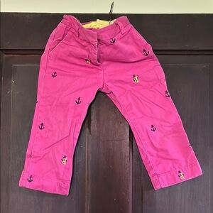 Pink Kids Bottoms with Nautical Embroidery